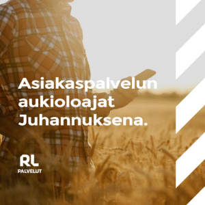 Asiakaspalvelumme palvelee Juhannuksen aikana seuraavasti