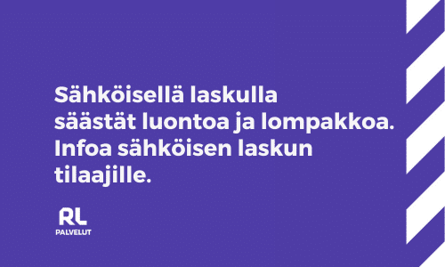 Infoa sähköisen laskun tilaajille