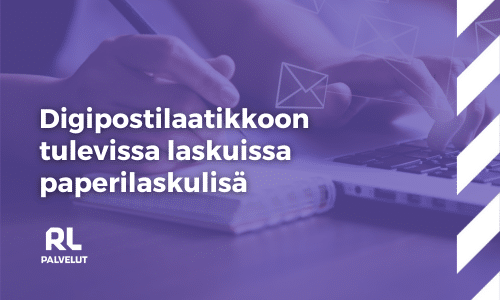 Digipostilaatikkoon tulevissa laskuissa paperilaskulisä